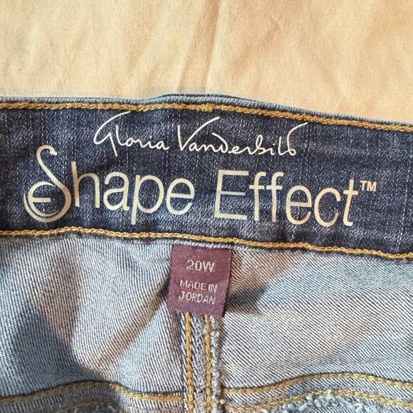 Gloria Vanderbilt Shape Effect Plus sz 20W Tummy Sculpt Ankle Boot Jean - Picture 3 of 12